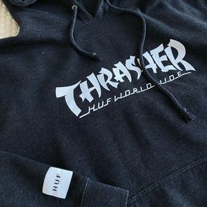 HUF X Thrasher Worldwide Collab Hoodie
